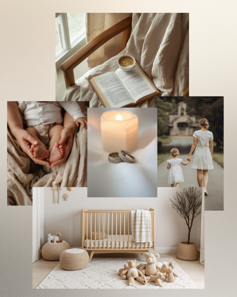 Ascent in Motherhood and Marriage mood board