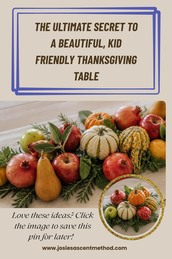 thanksgiving table pin with pumpkins
